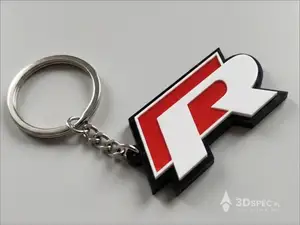 Volkswagen VW R line logo keychain