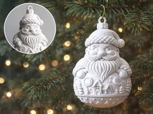 Christmas Tree Bauble - Santa Claus Ornament