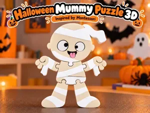 Halloween Mummy Puzzle 3D | Montessori Kids Toy