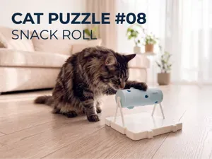 Cat Toy Puzzle Feeder 08 Snack Roll