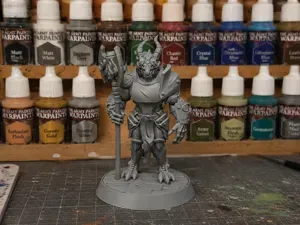 Dragon Warrior w/ 2 Poses for Tabletop Gaming