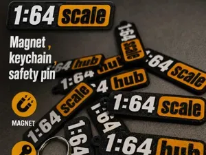 1:64 magnet, keychain , safety pin vol.1