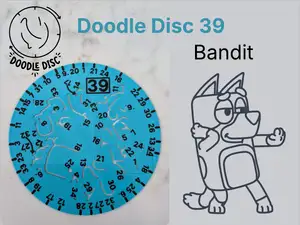 Doodle Disc 39 Bandit (Bluey's Dad)