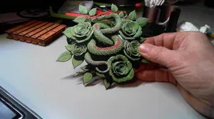 Snake and roses