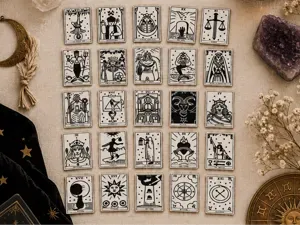 Pixel Tarot Cards - 25 Card Set