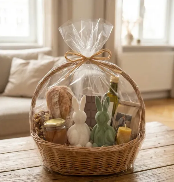 Ribbed Bunny with Egg ♡ - Modern Easter Decor — Image 4 of 5