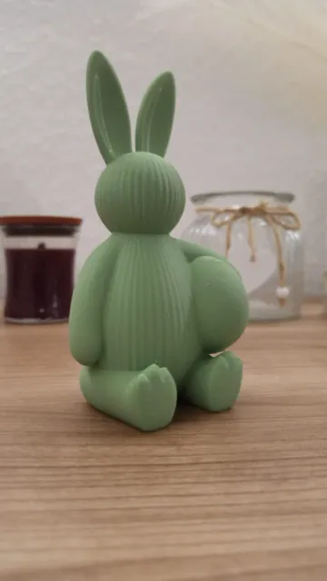 Ribbed Bunny with Egg ♡ - Modern Easter Decor — Image 5 of 5