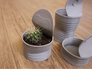 crumpled tin can pot (NO SUPPORT)
