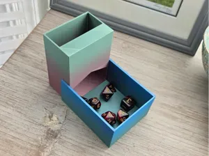 Dice tower and tray for DND travel size