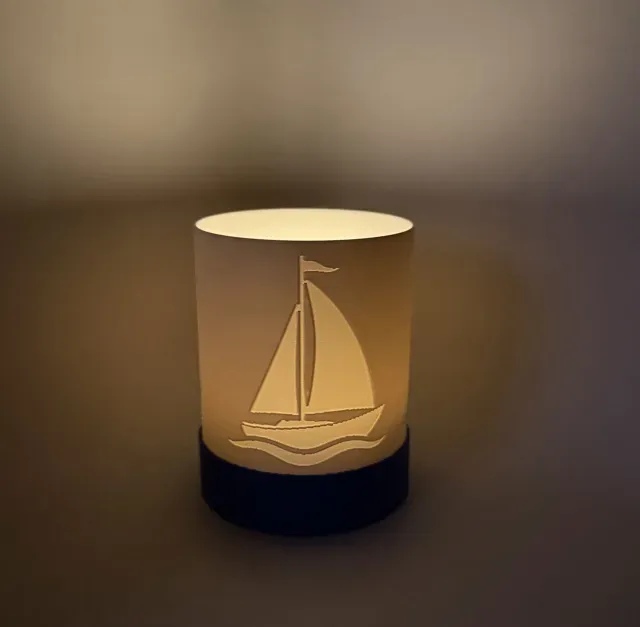Sea Breeze - Sailboat Tealight Holder & LED Lamp — Фото 5 из 6