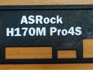 Mascherina I/0 Scheda Madre ASRock H170M ProS4