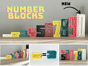 Number sum blocks - stack and count!