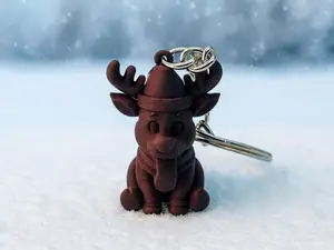 Kleiner Elchanhänger – Winterfreund zum Mitnehmen