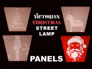 Victorian Street Lamp Decorative Panels | Insert