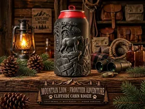 MOUNTAIN LION - Koozie Can Holder