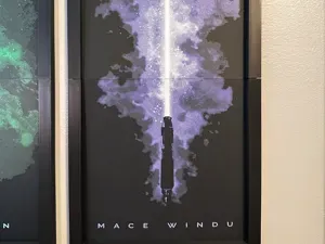 Mace Windu Light Saber 2-piece Hueforge