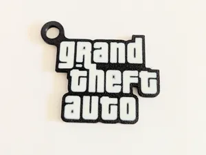 GTA Grand theft auto logo keychain