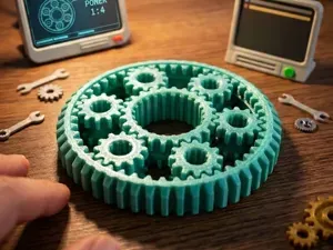 6 gear articulated fidget spinner anti stress toy