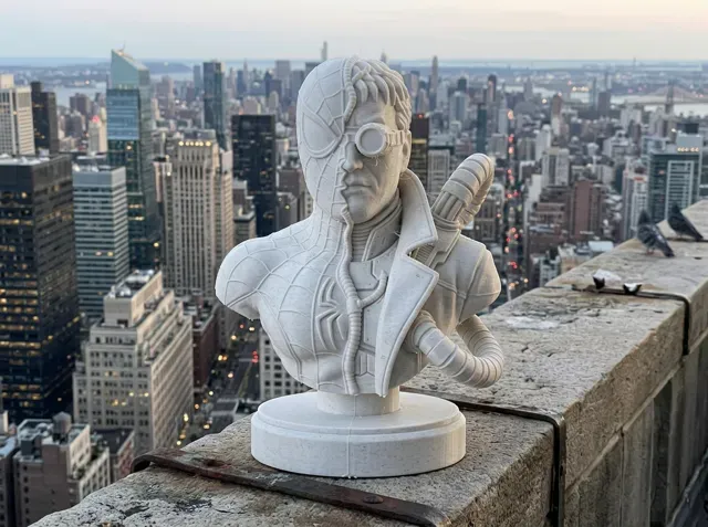 Spider-Man vs Doctor Octopus Split-Face Bust — Фото 4 из 6