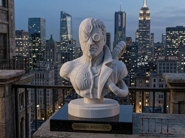 Spider-Man vs Doctor Octopus Split-Face Bust — Фото 3 из 6