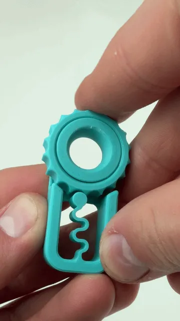Clicky Wheel Fidget // Print in Place — Фото 3 из 5