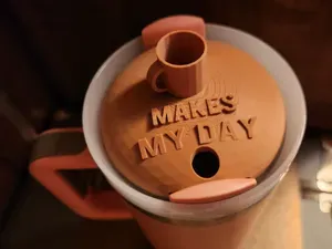 40oz travel mug topper(coffee cup) makes my day