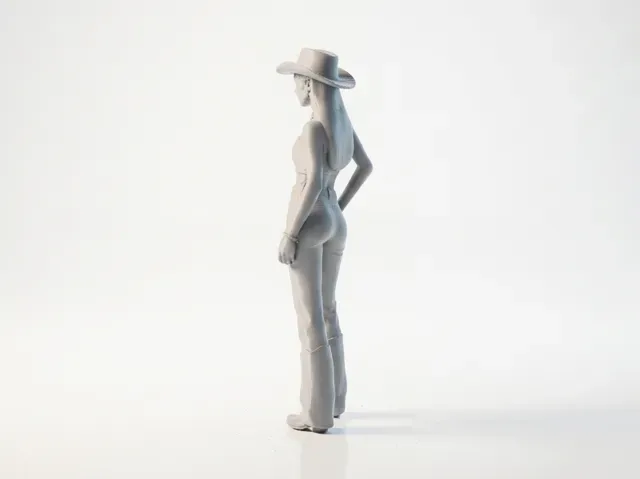Skinny Cowgirl Figurine Female Western — Фото 5 из 5