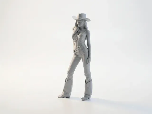 Skinny Cowgirl Figurine Female Western — Фото 2 из 5