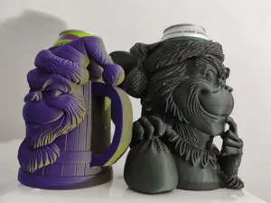 Grinch Can Holder / Beer mug (two types)