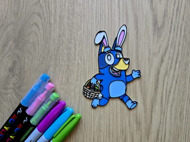 Bluey Happy Easter Bunny Rabbit DIY Coloring Eggs — Фото 3 из 3