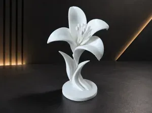 Abstract Lily decor