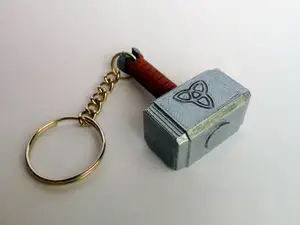 Thor hammer keychain