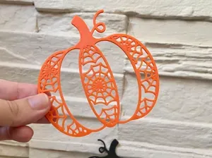 Halloween Spider Web Pumpkin Decoration