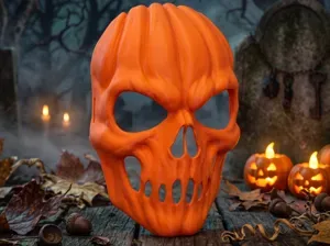 Pumpkin Skull Halloween Mask
