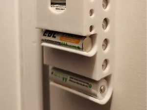 Battery storage AA + AAA narrow profile