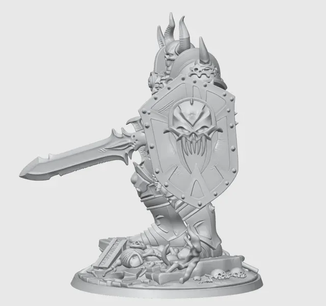 Death Knight D&D Miniature (45mm) — Фото 11 из 13