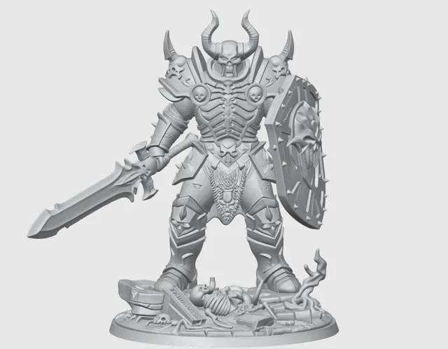 Death Knight D&D Miniature (45mm) — Фото 10 из 13