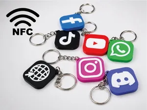 Keychain NFC Social Networks