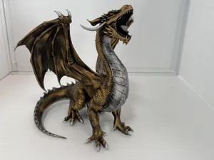 The Gilded Drake: D&D Ancient Dragon (Paint-Ready)