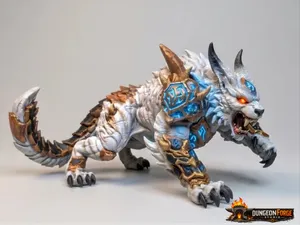 D&D Miniature - Runic Frost Sabretooth