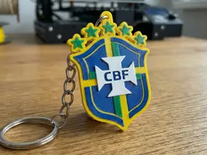 Chaveiro CBF Brasão Pentacampeão (Multicolor AMS)