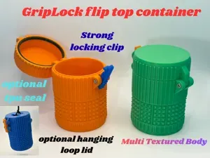 GripLock flip top container