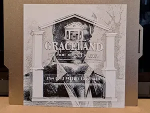 Elvis - Graceland - Double Exposure hueforge