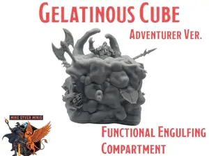 DnD TTRPG Gelatinous Cube - Adventurer Version