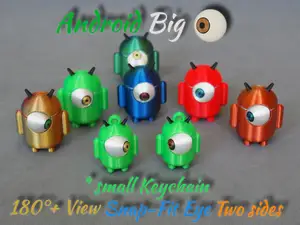 Android "Big movable Eye" – Now small Keychain :-)