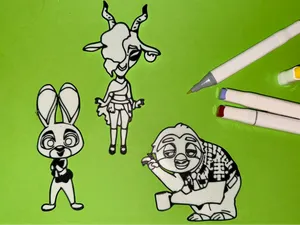 Zootopia Zoomania Ausmalbilder Part 2