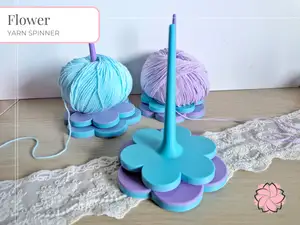Flower Yarn Spinner with Bearing v2