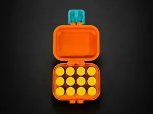 Compact 3ml Peptide vial case snapbox, (12 vials)