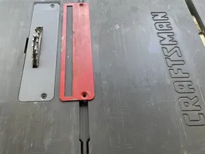 Craftsman 10 table saw zero clearance throat plate