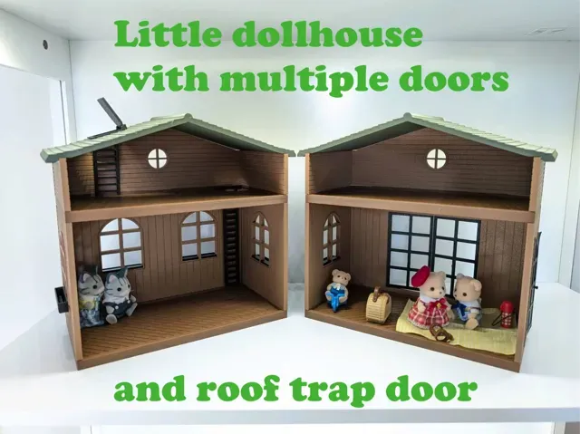Dollhouse two floors compatible Sylvanian families